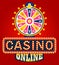 Casino Online, Fortune Wheel with Slots and Money