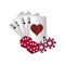 casino poker aces cards dices chip