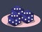 Casino poker game bets dices symbol