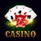 Casino poker game cards, lucky number