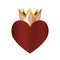casino poker gold crown and heart