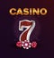 Casino poker jackpot game dices chip