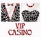 Casino Poker VIP card, vector