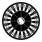 Casino roulette icon, simple style