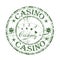 Casino rubber stamp