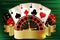 Casino vip card with poker elements, vector