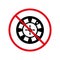 Casino Wheel Black Ban Silhouette Icon. No Allowed Gambling Sign. Restriction Betting. Forbid Casino Roulette Pictogram