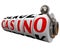 Casino Word Slot Machine Wheels Gambling Betting