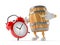 Cask character with alarm clock