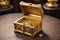 Casket jewelry box with many jewellery