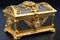 Casket jewelry box with many jewellery