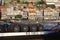 Casks of Port wine on Douro river