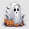Casper Cousin Sweet Halloween Ghost Art