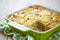 Casserole with cabbage and zucchini