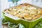 Casserole with cabbage and zucchini