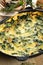 Casserole with spinach