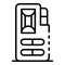 Cassette dictaphone icon, outline style