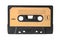 Cassette empty black pale orange stereo one