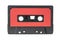 Cassette empty black red fine