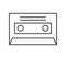 Cassette record isolated icon