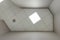 cassette stretched or suspended ceiling with square halogen spots lamps and drywall construction with fire alarm and ventilation