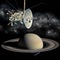 Cassini mission orbiter closing Saturn