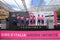 Cassino, Italy - 16 May 2019: The EF EDUCATION FIRST team on the podium of the sixth stage of the 102th Tour of Italy Cassino-San