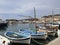 Cassis port fishing boats