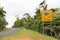 Cassowary crossing sign