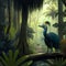 Cassowary Habitats Community At Rainforest. Generative AI