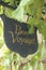 Cast iron Bon Voyage sign vinyard