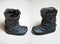 Cast-iron cast boots. Black color