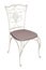 Cast-iron chair with padded seat, 3D illustration