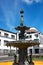 Cast iron fountain in Vasco da Gama Square in the historic center of Ponta Delgada.