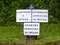 Cast iron signpost on Shropshire Union Canal