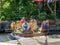 Cast members cleaning the water vehicles at Kali River Rapids in Disney World