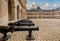 Cast metal cannons in front of Museum of the Army in Paris, France