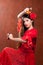 Castanets gipsy flamenco dancer Spain girl