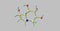 Castanospermine molecular structure isolated on grey