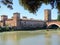 Castel of Castelvecchio on the Adige river in Verona, Italy.