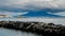 Castel dell\'ovo, Naples cityscape and Vesuvius