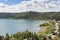 Castel Gandolfo town located by Albano lake, Lazio, Italy