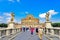 Castel Sant`Angelo and the Aelian Bridge in Rome