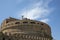 Castel Sant`Angelo, an architectural monument on the banks of the Tiber in the center of Rome