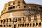 Castel Sant`Angelo Mausoleum of Hadrian - Castle of the Holy Angel a towering cylindrical building in Parco Adriano, Rome