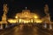 Castel Sant\' Angelo night in Rome, Italy