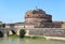 Castel Sant`Angelo on the Tiber River, originally built by the Emperor Hadrian