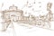 Castel Santangelo hand draw