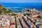 Castellammare del Golfo town Gulf of Castellammare on Mediterranean Sea, Trapany, Sicily, Italy. The town of Castellammare del