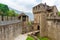 Castello di Montebello a famous tourist attraction in Bellinzona, Ticino canton, Switzerland
